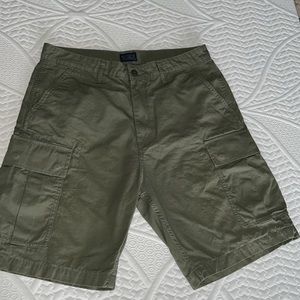 Levi’s green cargo shorts